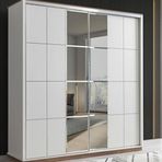 Sivas Gözde Mobilya Efsane 200x60x214 cm Krem Sürgülü Aynalı Gardrop