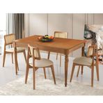 Sivas Gözde Mobilya Elegant 90x140 cm Zion Ağaç Açılır Yemek Masa Sandalye Takımı