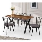 Sivas Gözde Mobilya Koza Buse 80x140 cm Yemek Masa Sandalye Takımı