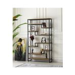SİVAS GÖZDE MOBİLYA Labirent Dekoratif Metal Ahşap Kitaplık 100x30x183 LBRKTP3274
