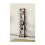 Sivas Gözde Mobilya Modern Tarz Ahşap Metal 5 Raflı 40x30x180 cm Kitaplık