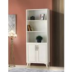 Sivas Gözde Mobilya Nehir 70x32x185 Dolaplı 5 Raflı Kitaplık
