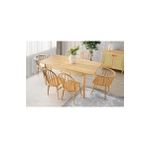 Sivas Gözde Mobilya Safir Meşe 90x145 CM Salon Yemek Masası ve 6 Adet Sandalye Takımı