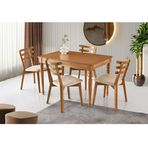 Sivas Gözde Mobilya Soho 80x120 cm Miray Ağaç Açılır Yemek Masa Sandalye Takımı