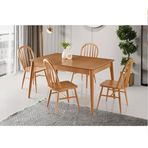 Sivas Gözde Mobilya Zeta 90x140 CM Amerikan Ağaç Açılır Yemek Masa Sandalye Takımı