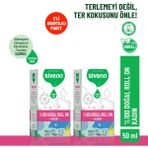 Siveno %100 Doğal Roll-On Kadın Deodorant Ter Kokusu Önleyici Bitkisel Leke Bırakmayan Vegan 50 ml X 2 Adet