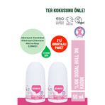 Siveno %100 Doğal Roll-On Kadın Deodorant Ter Kokusu Önleyici Bitkisel Leke Bırakmayan Vegan 50 ml X2 Adet