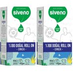 Siveno%100 Doğal Roll On Erkek Deodorant Ter Kokusu Önleyici Bitkisel Leke Bırakmayan Vegan 50 ml (2 paketi)