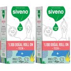 Siveno%100 Doğal Roll-On Teen Girl Genç Kız Deodorant Ter Kokusu Önleyici Bitkisel Lekesiz Vegan 50 ml (2 paketi)