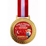 siverek reklam İstiklal Marşı Ezberleme Madalyası Tebrikler Çocuk Ödül Madalyası 5.5 cm