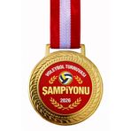 siverek reklam Voleybol Turnuvası Şampiyon Madalyası 2026 – Altın Renk Ödül Madalyası 5.5 cm