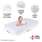 Sıvı Geçirmez Bebek Yatağı - 60X120 Cm Yıkanabilir Kılıflı Yatak
