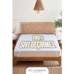 Sıvı Geçirmez Yatak Koruyucu Alez - Beyaz, Üstün Koruma, OEKO-TEX Sertifikalı Beyaz-180 x 200