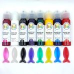 Sıvı Pigment Boya Transparan Büyük Set 8 Renk 60 Ml 480 Ml