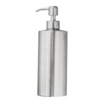 Sıvı Sabunluk Pompası, 304 Paslanmaz Çelik, Dayanıklı ve Cilalı, Banyo veya Mutfak için Büyük Kapasiteli, Çıkarılabilir Üstlü Kolay Doldurulabilir (550 ML)