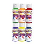 Sıvı Su Rengi Boyalar, 6'lı Set, 2 oz EA, Mavi, Yeşil, Kırmızı, Mor, Sarı, Turuncu