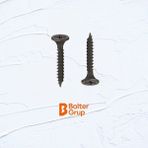Sivri Uçlu Alçıpan Vidası Borazan Siyah Vida 3.5 x 45 mm 100 Adet