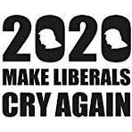 SixtyTwo24 Trump 2020 liberalleri tekrar ağlatıyor çıkartması - 5 inç Çıkartma (SİYAH)- MAGA, Pro Trump, Donald Trump, cumhuriyetçi, Patriot, Amerika'yı Yeniden Harika Yap, Başkan için Trump, Trumpisher, Başkan