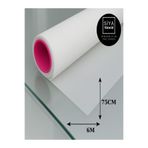 SİYACF 75 CM X 6 METRE Buzlu Cam Filmi- Ev Ofis & Banyo Kullanımına Uygun