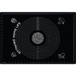 Siyah 1. Sınıf A Kalite Profesyonel Silikon Ölçülü Çok Amaçlı Hamur Açma Matı 45 cm x 65 cm