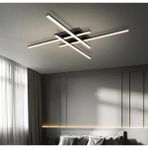 Siyah 105X105CM 3000K Işık, Kumandalı, LED Tavan Lambası,avize,modern Aydınlatma,dekoratif Işık