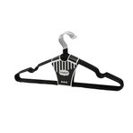 Siyah 10Pcs Silikon Kaplamalı Metal Elbise Askısı (5250)