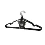 Siyah 10Pcs Silikon Kaplamalı Metal Elbise Askısı (5365)