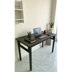Siyah 120X60 Çalışma Masası, Bilgisayar Masası, Ofis Masası, Metal Ayaklı