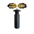 Siyah 14-18Cm Ayarlı Plastik Orta Ayak Mobilya Masa Ve Dolap Ayağı(14-18Cm)(Siyah)(8Mm Vidalı) Siyah 14-18Cm 14-18Cm - 1 Adet