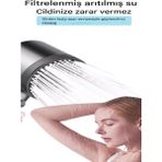 Siyah 5 Fonksiyonlu Masajlı Duş Başlığı ile Evde Spa Deneyimi - Seçenek 1
