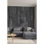 Siyah Ahşap Desenli Isı Ve Ses Yalıtımlı Sağlıklı Tekstil Duvar Kağıdı, 100 x 100