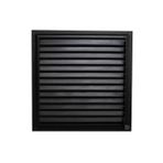 Siyah Alüminyum 50x50 cm Menfez Banyo Havalandırma Menfezi
