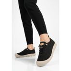 Siyah Anorak Örme Anatomik Kadın Casual Ayakkabı B667 Z
