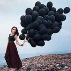 Siyah Balon 50 Adet