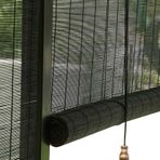 Siyah Bambu Stor Perde Windows 50 140cm İç Mekan Bambu Tonları Dış Mekan Güneş Tonları Kolay Kurulum 60x150cm/23.5x59in Şık Pencere Bakımı