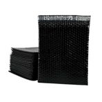 Siyah Bantlı Kapaklı Baloncuklu Torba, Balonlu Patpat Torba 15Cm(En)X20cm(Boy)+5Cm(Kapak) 250 Adet