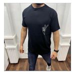 Siyah Baskılı Oversize Erkek Tişört