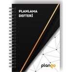 Siyah Beyaz Ağ Günlük Planlayıcı Defter - Daily Planner - Ders Çalışma Planlayıcı Defteri - Planlama