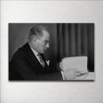 SİYAH BEYAZ ATATÜRK KANVAS TABLO