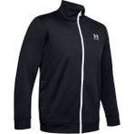 Siyah - Beyaz Erkek Fermuarlı Bol Kesim Zip Ceket 1329293-SPORTSTYLE TRICOT JACKET