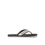 Siyah - Beyaz Erkek Parmak Arası Plaj Terliği SPORTY HILFIGER BEACH SANDAL
