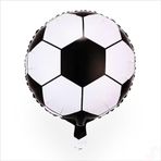 Siyah Beyaz Futbol Topu Folyo Balon - 45 cm
