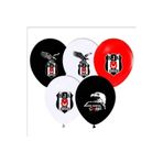 Siyah Beyaz Kara Kartal Balon 10 Lu, baskılı 685667566545
