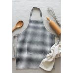 Siyah Beyaz Kazayağı Gabardin Kumaş Mutfak Aşçı Önlüğü Master Chef