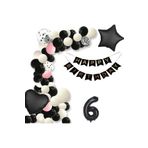 Siyah Beyaz Konsepti Balon Set, 6