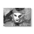 Siyah Beyaz Maske Tablosu 125 x 80