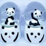 Siyah-Beyaz Panda Kar Küresi Orta Boy