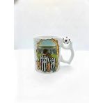 Siyah Beyaz Sevgililere Özel Kupa Bardak - Taraftar Kupa Bardak - Siyah Beyaz Hediye Mug (Tema 1, Futbol Toplu)