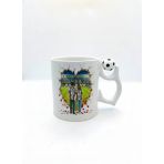 Siyah Beyaz Sevgililere Özel Kupa Bardak - Taraftar Kupa Bardak - Siyah Beyaz Hediye Mug (Tema 5, Futbol Toplu)