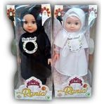 Siyah-Beyaz Tesettürlü TÜRKÇE DUA VE İLAHİ OKUYAN Sesli Rania Et Bebek